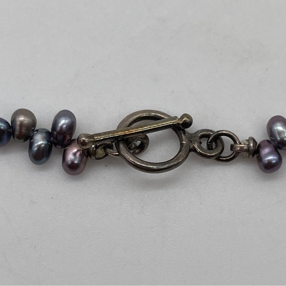 Unique Handmade Statement Necklace Pendant Oval Pearls Beading - Picture 4 of 10